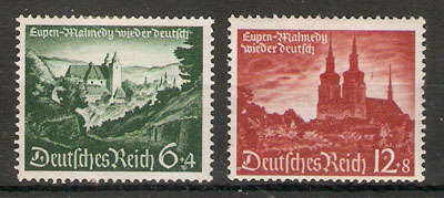 German Empire 1940 -  reintegration Danzig - full set - MH-  as per scan