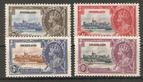 Swaziland 1935 The 25th Ann of King George V - 20-23 -  hing mark rem. - as per scan