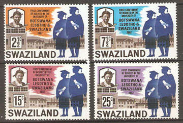 Swaziland 1967 Academic Degree  in Botswana, Lesotho, and Swaziland  - 130-133 - MNH  - as per scan