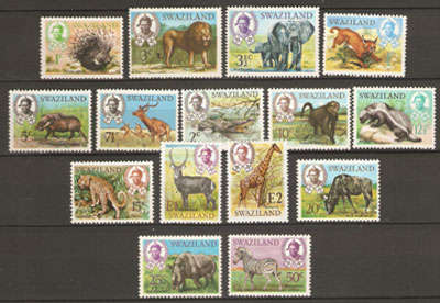 Swaziland 1969 Native Wild Animals-   - 162-174  - MNH  - as per scan