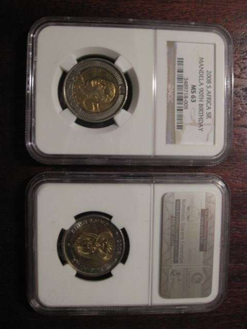 ****Mandela 2008 Birthday R5**** MS63 - 1 Available