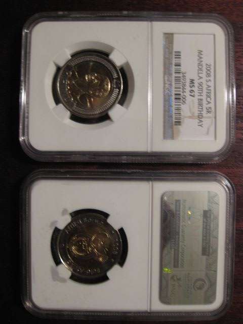 ****Mandela 2008 Birthday R5**** MS67 - 2 Available