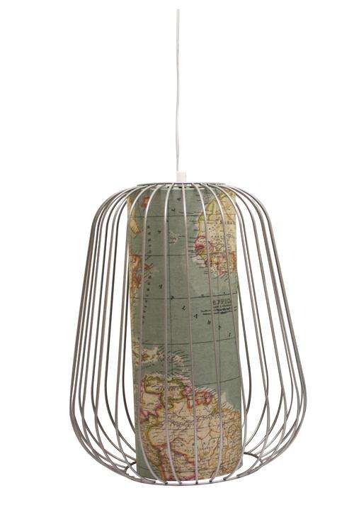 World Map Wire Pendant