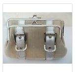 RAFE NEW YORK CLUTCH DOUBLE KISS LOCK