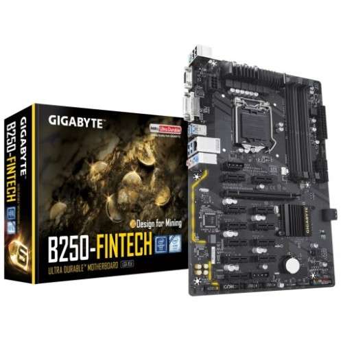 Gigabyte GA-B250-FinTech LGA1151 Intel B250 Kaby Lake ATX Desktop Motherboard