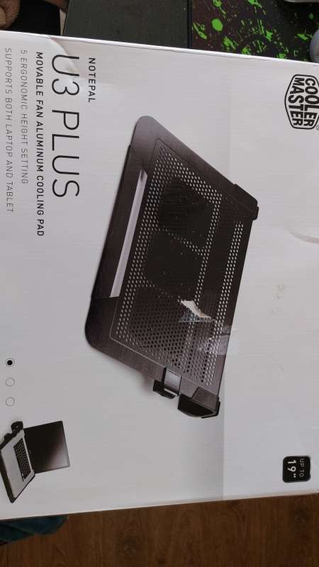 CoolerMaster Notepal U3 Plus Black Universal Notebook Cooling Stand
