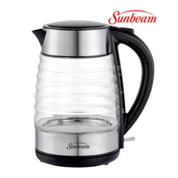 Sunbeam 1.7L Ribbed Glass Kettle SGK-2200RA