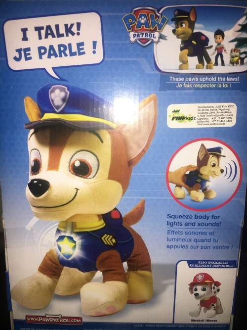 Paw Patrol Plush Real Talking Chase