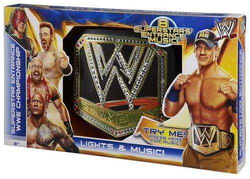 WWE Championship Belt With Music & Lights. Lowest Price Gaurenteed.