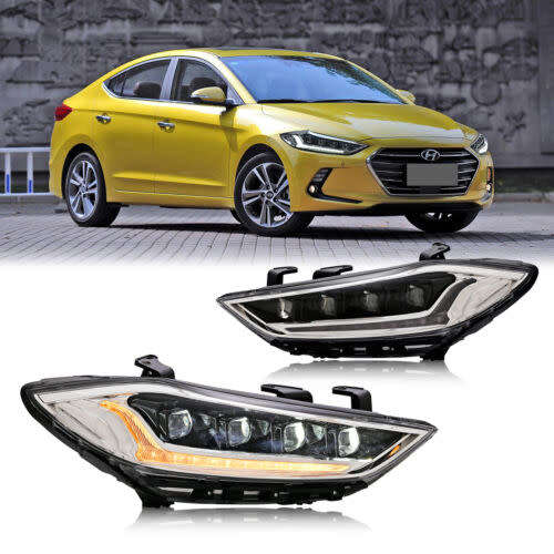 LED Headlights for Hyundai Elantra  2016 2017 2018 2019 2020Start-up Animation Sequential Indicator