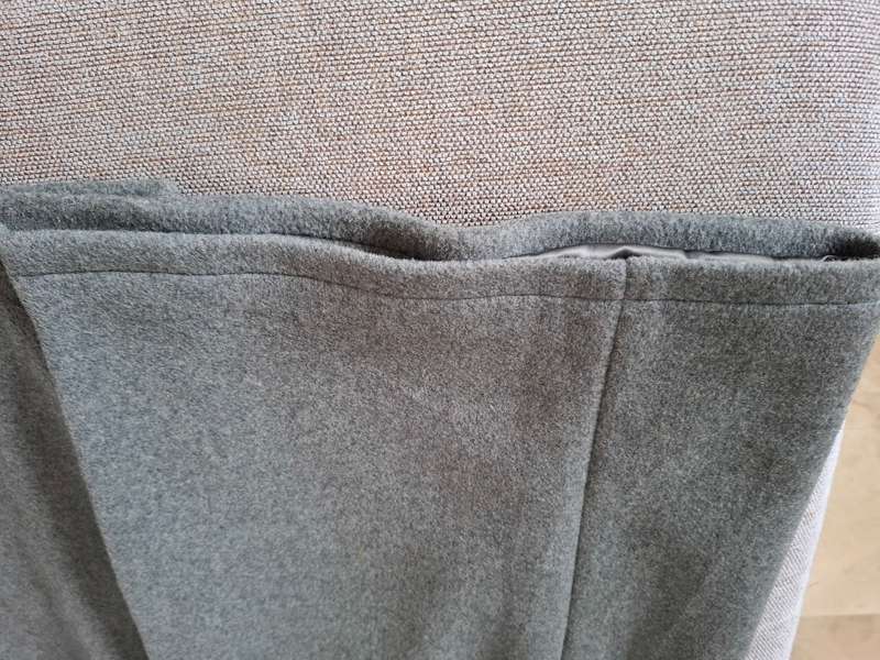 Stylish Vintage Grey Ladies Winter Coat - 3/4 length, Warm, Beautiful Silver-grey Lining