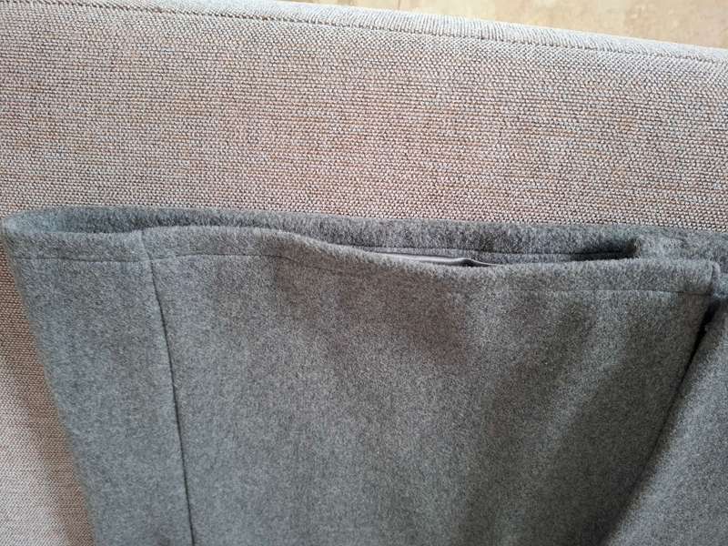Stylish Vintage Grey Ladies Winter Coat - 3/4 length, Warm, Beautiful Silver-grey Lining