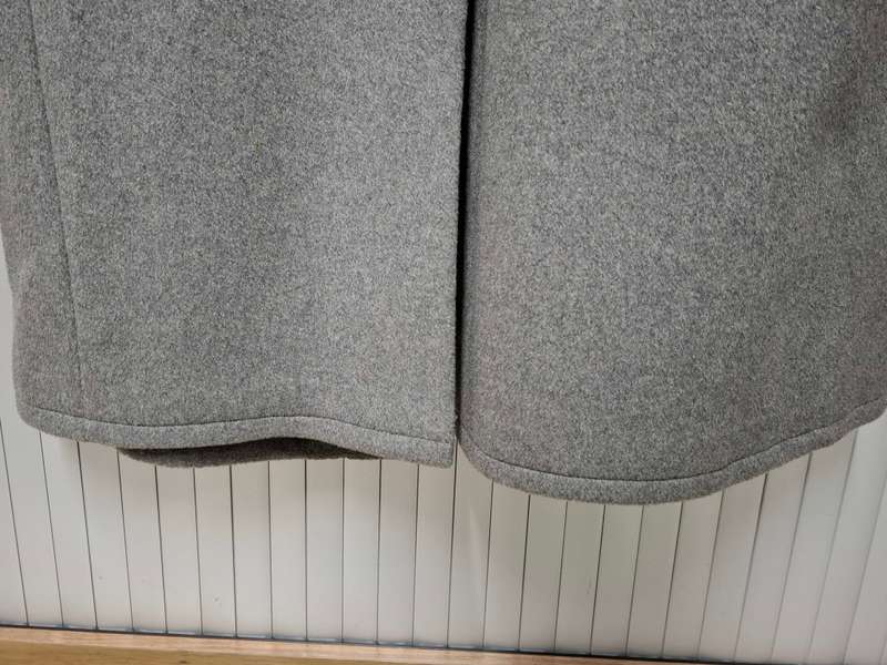 Stylish Vintage Grey Ladies Winter Coat - 3/4 length, Warm, Beautiful Silver-grey Lining