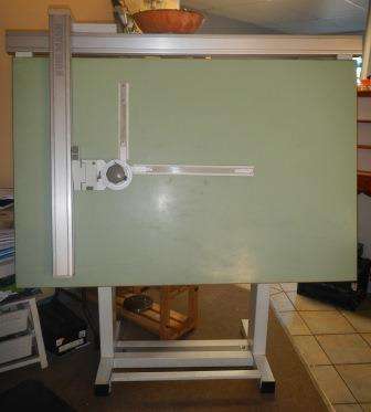 Kuhlmann A0 Architects Drawing Table with Full Tilting Function