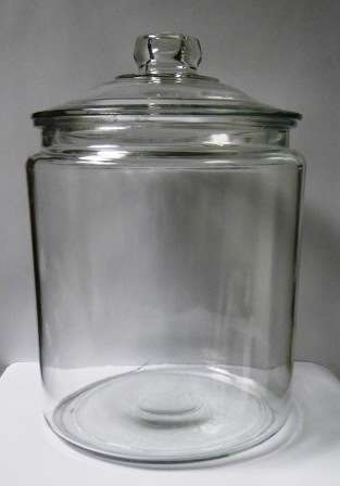 Large Glass Cookie Jar with Lid