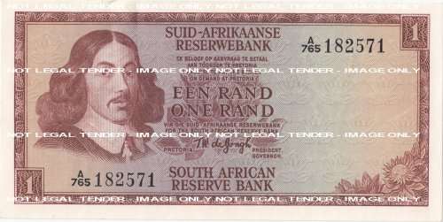 SOUTH AFRICA   TW DE JONGH   R1   NOTE