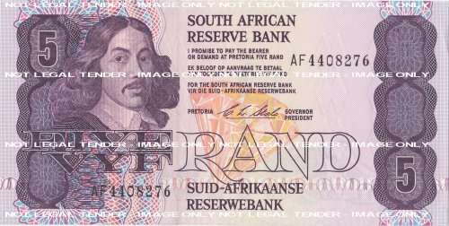 CL STALS   R5   NOTE  SOUTH AFRICA