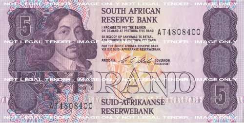 CL STALS   R5   NOTE  SOUTH AFRICA