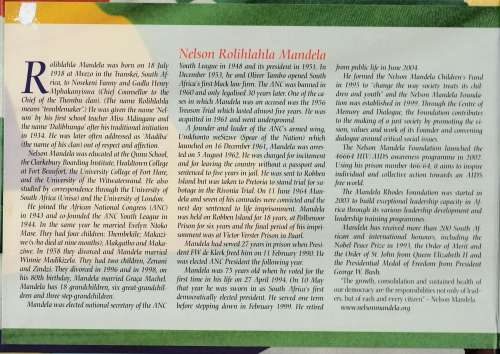Official 2008 Mandela 90th Birthday Hard Cover FDC With 2 Mini sheets