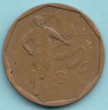 * LOOK HERE *       2002 RSA 50 CENT SOCCER                       SUN6131