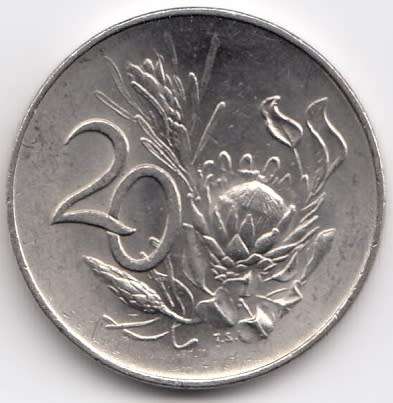 1965   20c   COIN   (AFRIKAANS)       SUN6444