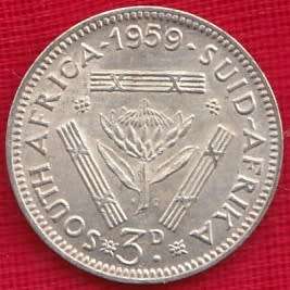 SOUTH AFRICA    THREEPENCE   1959                SUN6639*