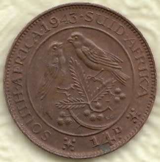 SOUTH AFRICA      1/4 D    1943                 SUN6680*