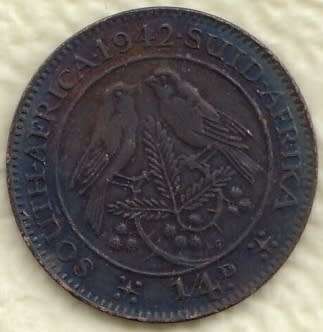 1942   QUARTER   PENNY   COIN                  SUN6833