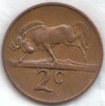 1968   2c   COIN   (AFRIKAANS)       SUN7024
