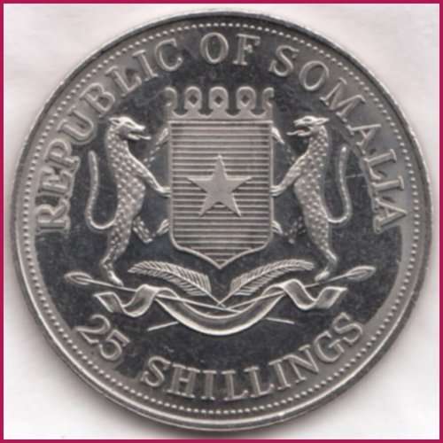 ****   REPUBLIC OF SOMALIA 25 SHILLINGS 2000 NELSON MANDELA   MILLENIUM   ****     SUN7073