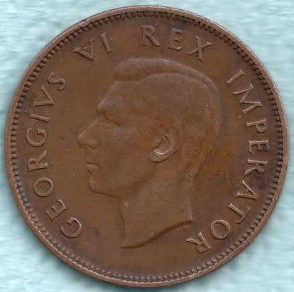 1942      1/2 D   Coin    SOUTH AFRICA                    SUN7420