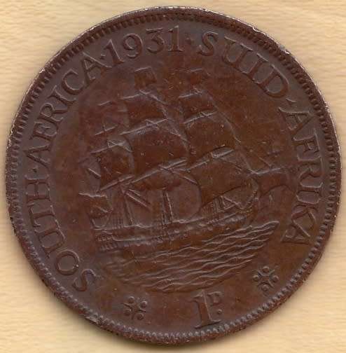 1931    PENNY   COIN    SOUTH AFRICA                    SUN7422