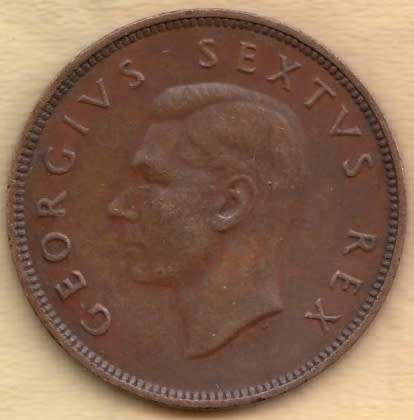 1951       1/2 D   Coin    SOUTH AFRICA                    SUN7423