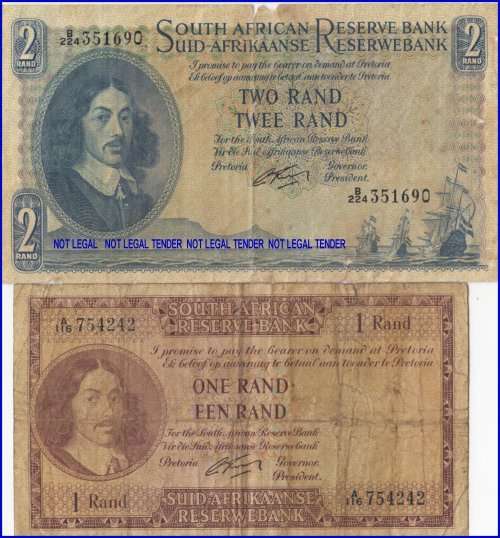 G Rissik One Rand And Two Rand Note's                 SET039