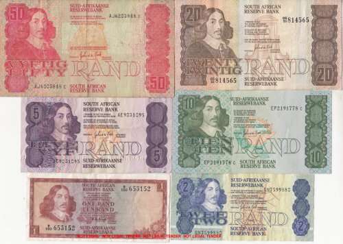 ***  SET OF  SIX   NOTES  FOR ONE BID  ***        SET044