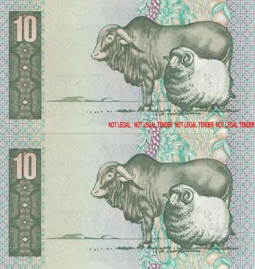 GPC DE KOCK 10 RAND NOTES 1985 (2 NOTES SEQUENCE)   SET018