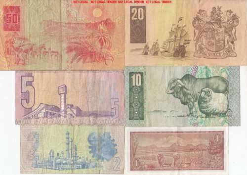 ***  SET OF  SIX  SA   NOTES  FOR ONE BID  ***        SET011