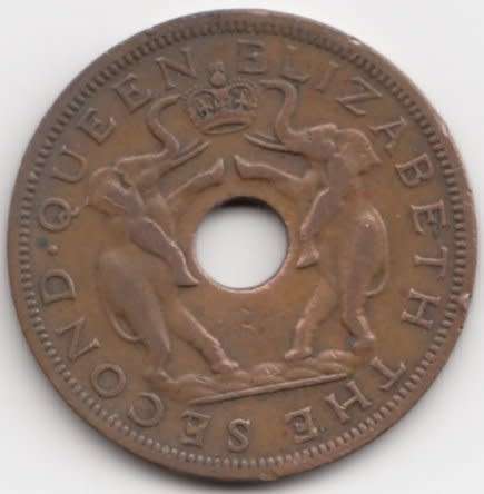1961  Rhodesia and Nyasaland - 1 Penny - Elizabeth II                SUN7868