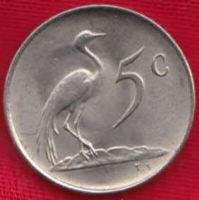 1968   5c   COIN  (AFRIKAANS)                SUN7913