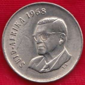1968   5c   COIN  (AFRIKAANS)                SUN7913