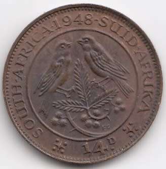 1948      1/4 D    SOUTH AFRICA                 SUN7921