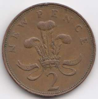 1971  -   2  Pence Coin   United Kingdom         SUN8395