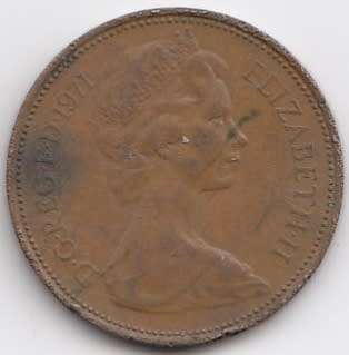 1971  -   2  New Pence Coin   United Kingdom         SUN8407