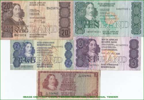 ***  SET OF 5 NOTES   ***        SET042