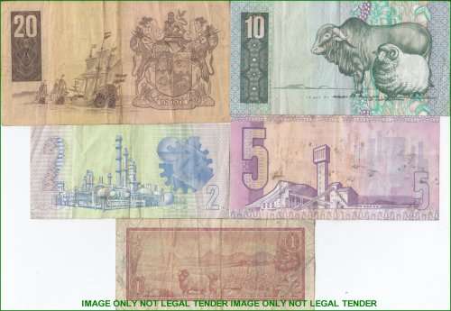 ***  SET OF 5 NOTES   ***        SET042