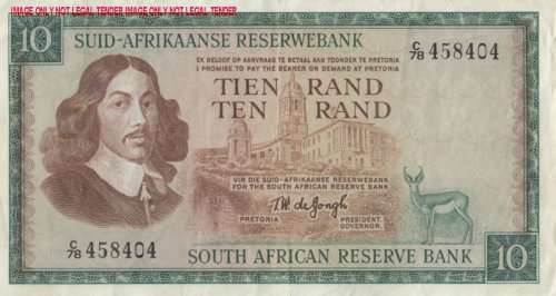 ***  TW DE JONGH   R10   NOTE  ***        C78 458404         SET035