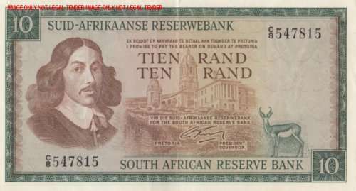 SOUTH AFRICA   G RISSIK   R10   NOTE    C8 547815    SET057