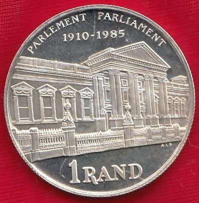 1985 SA Silver R1 Proof Parliament Mintage 15 839                SUN8759