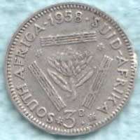 1958  Threepence Coin   SILVER                SUN8800