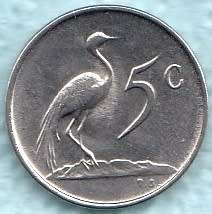 1968    5c   (AFRIKAANS)   COIN                         SUN8884